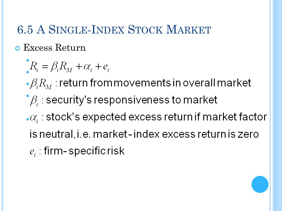stock market return variance